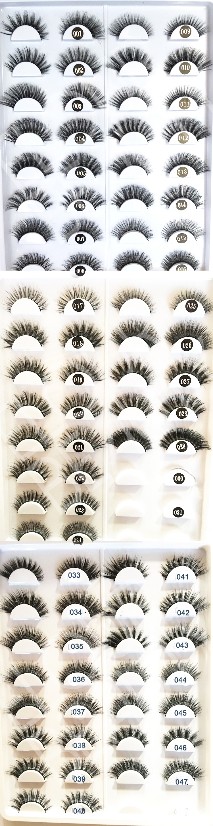 hundreds styles of 3d faux mink eyelashes wholesale.jpg